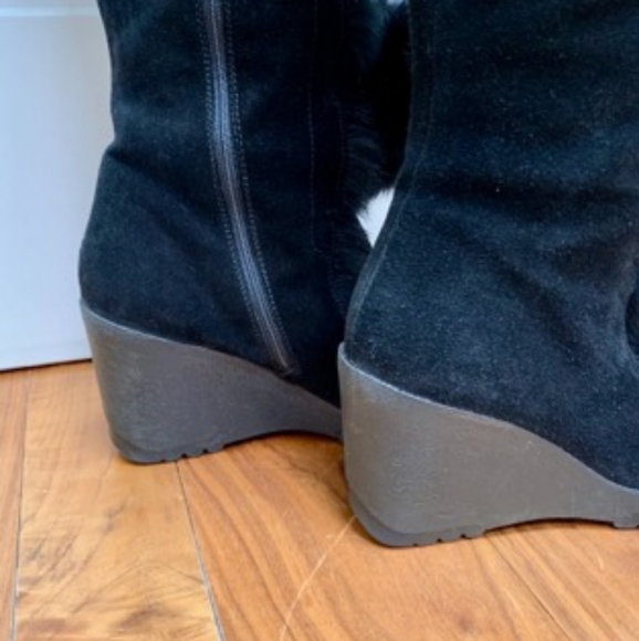 Coach karita women's fur boots authentic with box and original receipt $495 - Picture 4 of 4